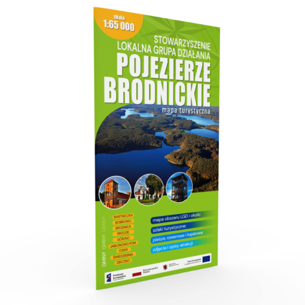 Pojezierze Brodnickie i okolice mapa turystyczna
